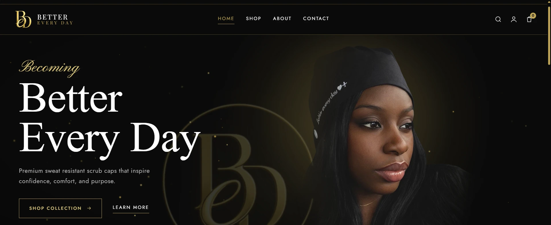 Better Every Day Co. homepage