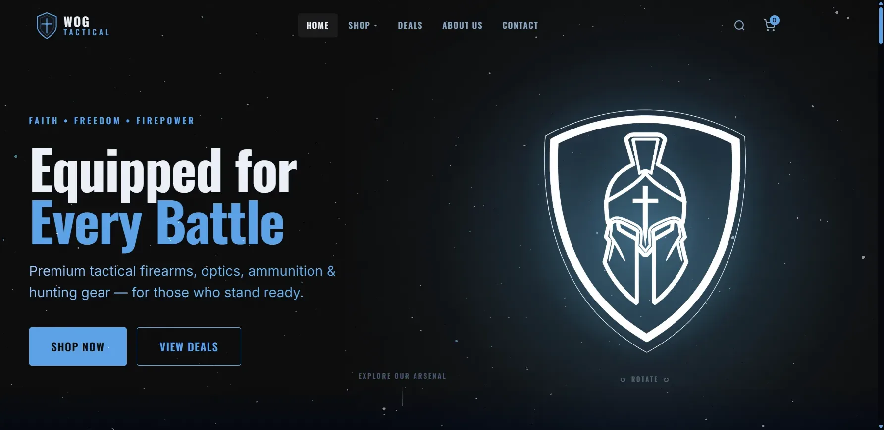 Warrior of God Tactical homepage
